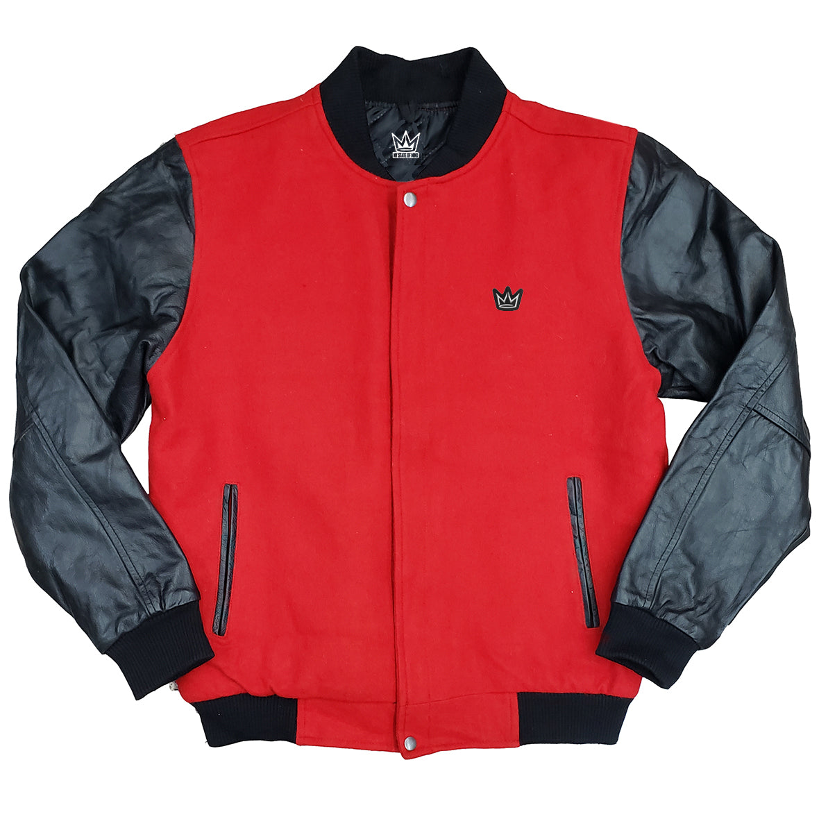 Shop Air Jordan Leather Varsity Jacket - 15% Off